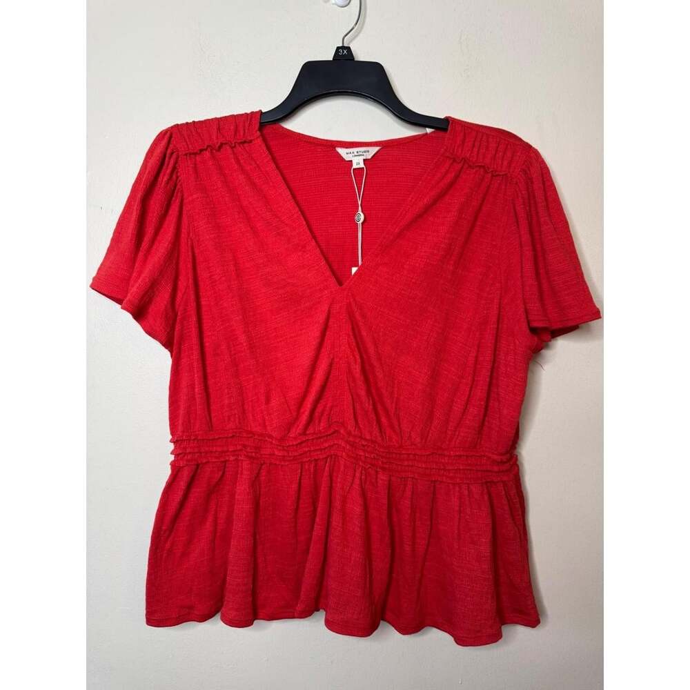 Max Studio Women's Red Blouse